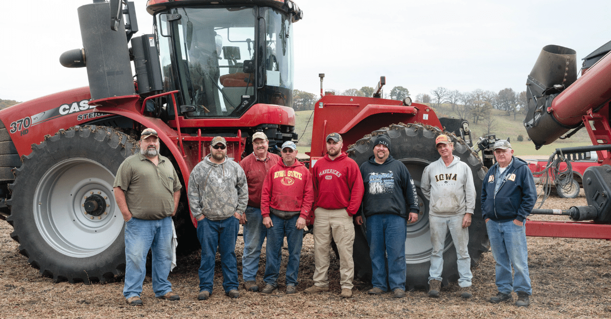 A few of the 50 volunteers that helped with the Bauer h