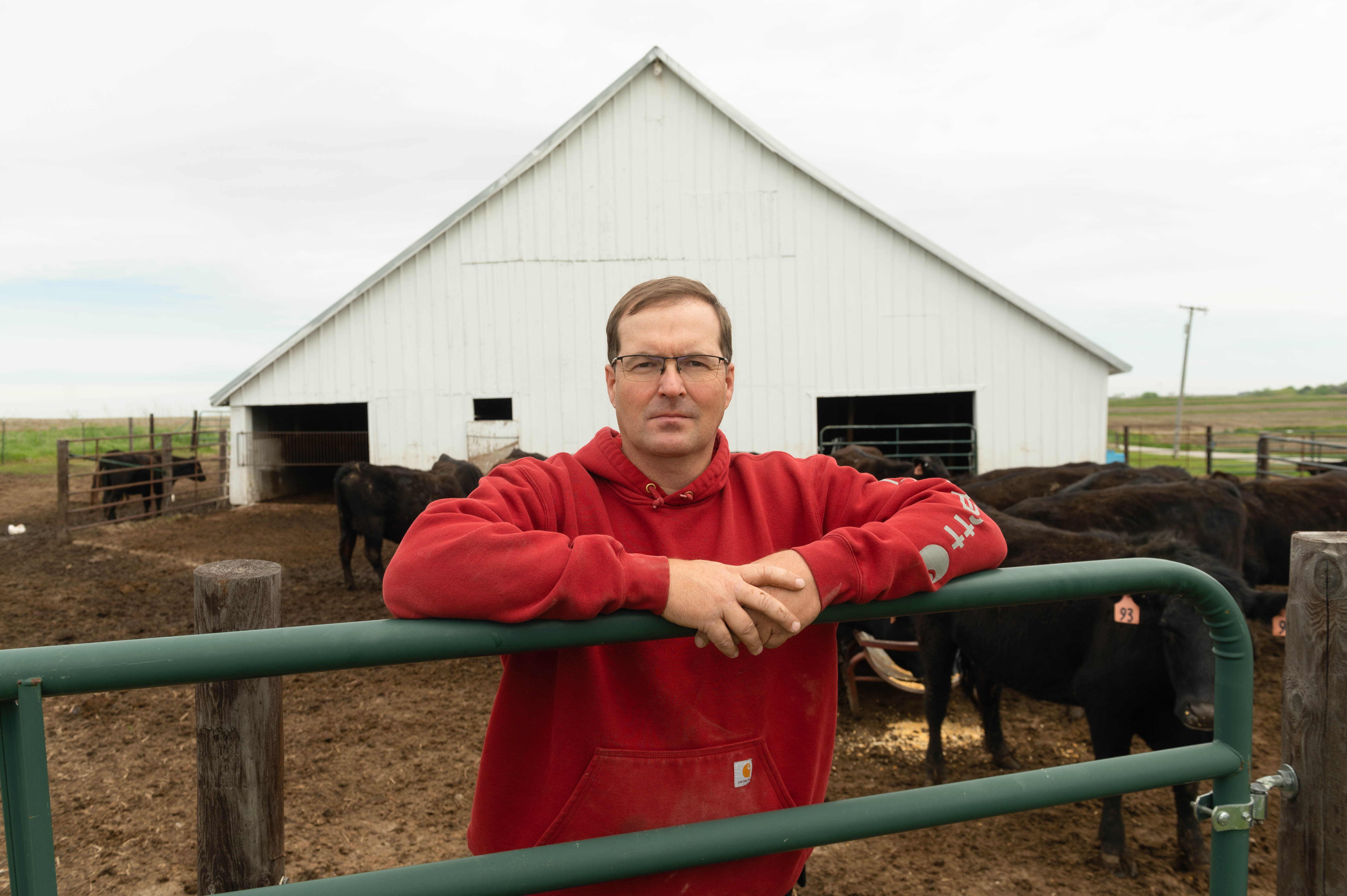 ISA President Jeff Jorgenson stands in his cattle yard 