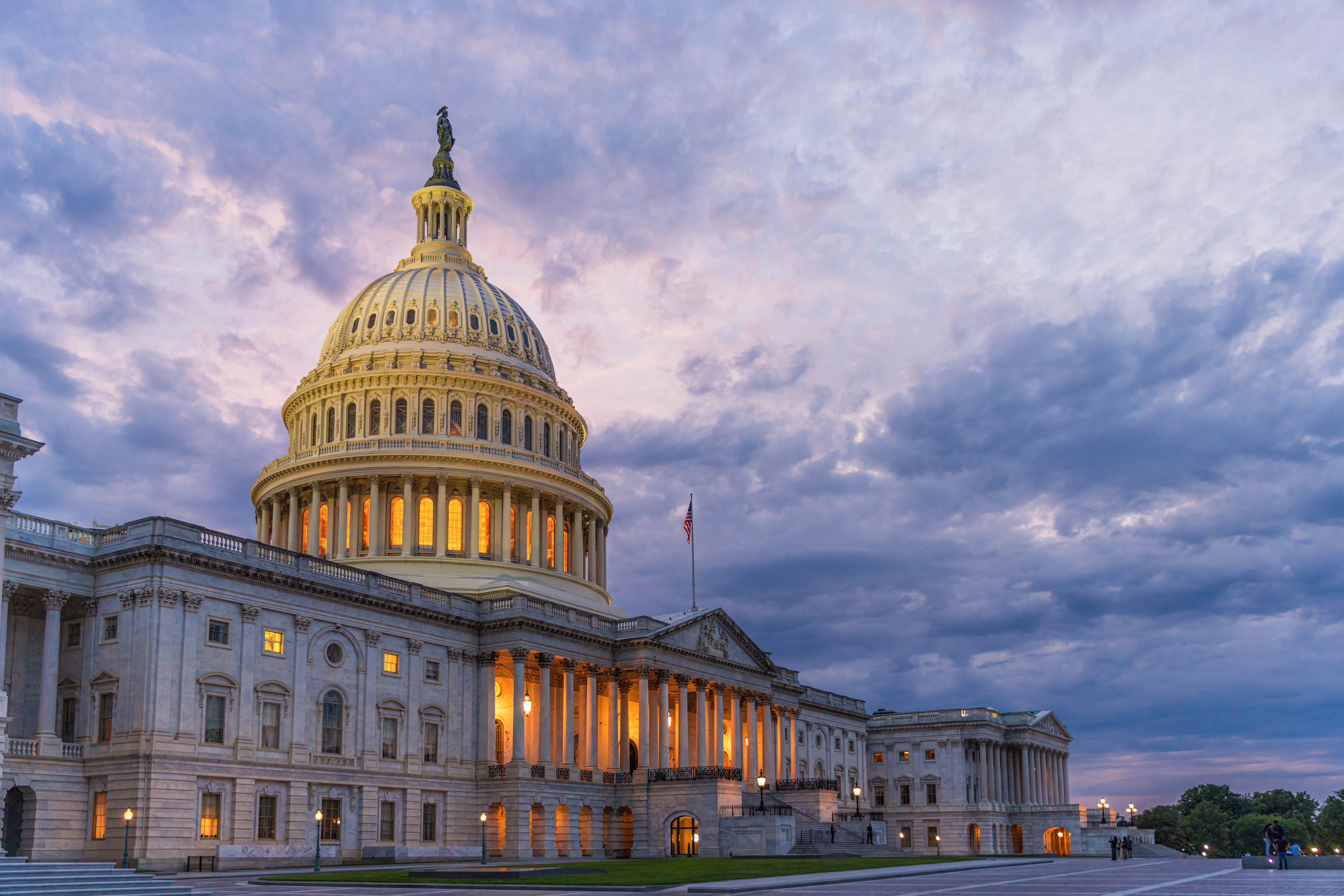 U.S. Capitol in Washington D.C. at dawn