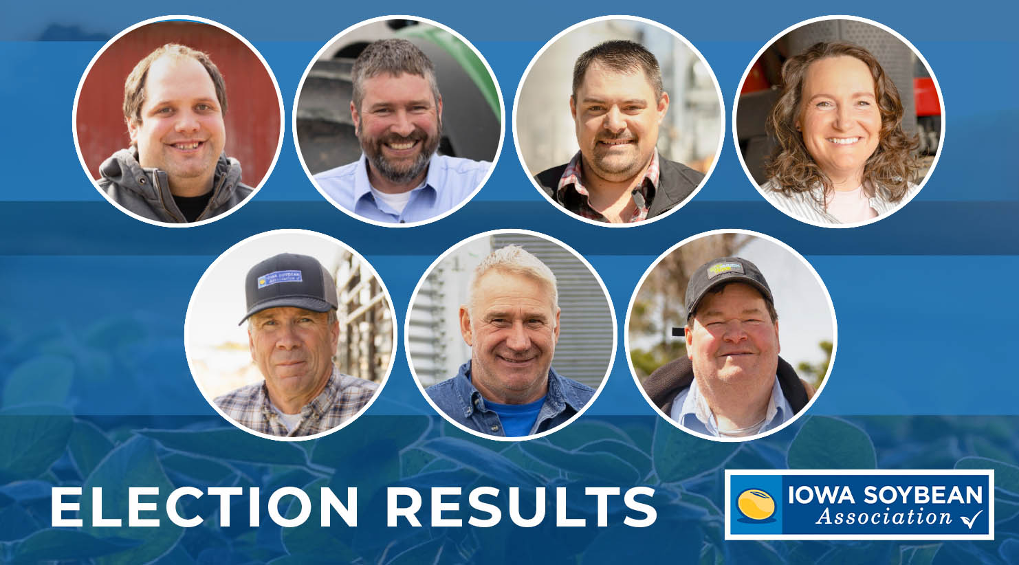 Collage of newly elected Iowa farmers