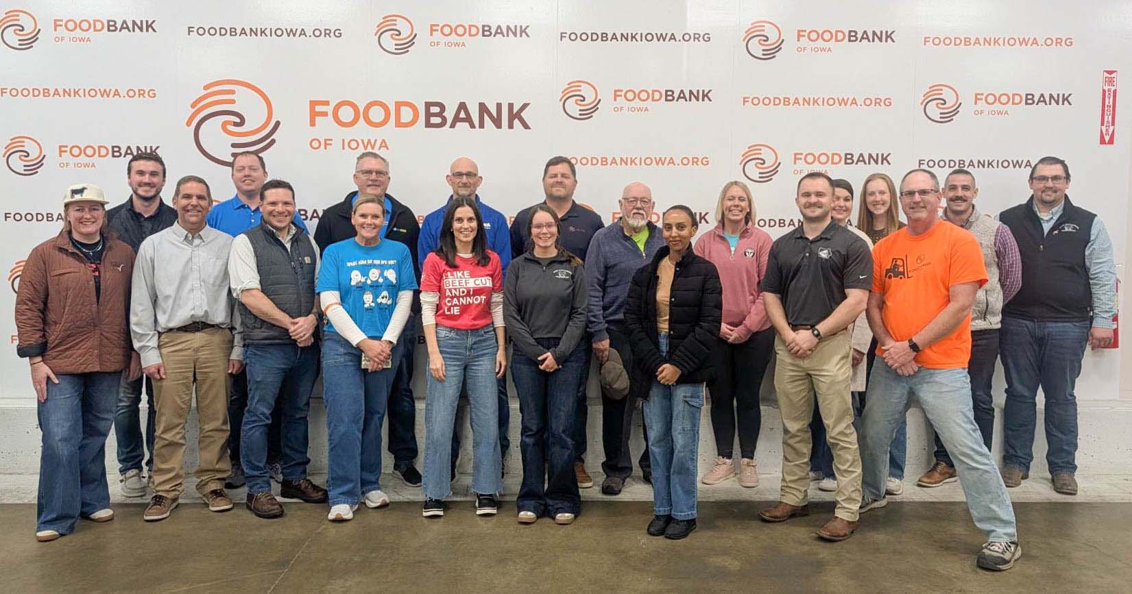 Volunteers at Food Bank of Iowa