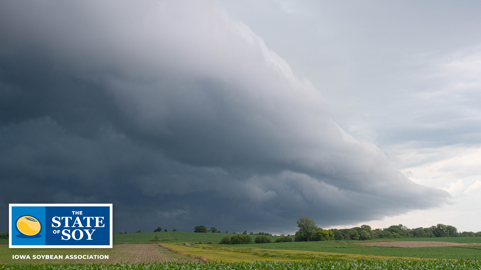 Large storm clouds in Iowa