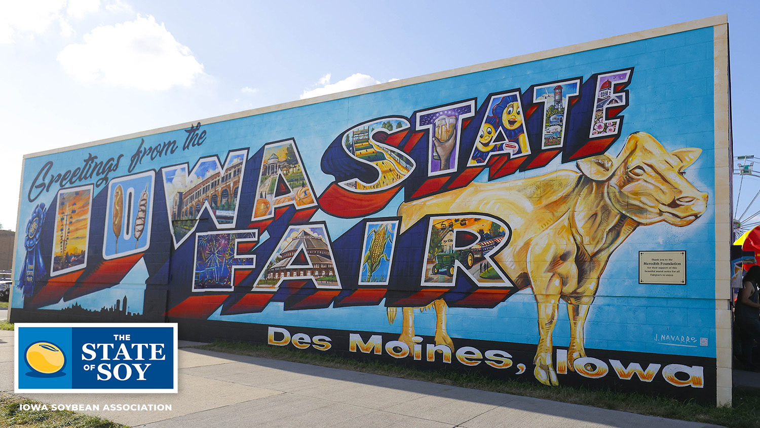 Mural at the Iowa State Fair