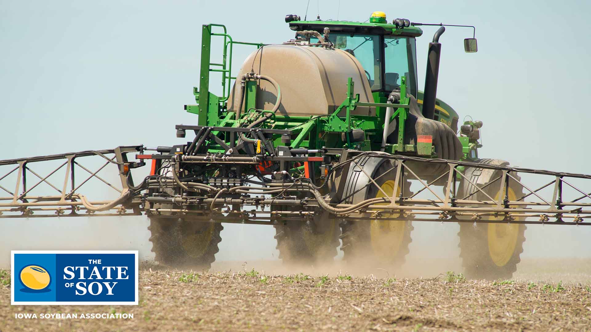 Sprayer in Iowa field