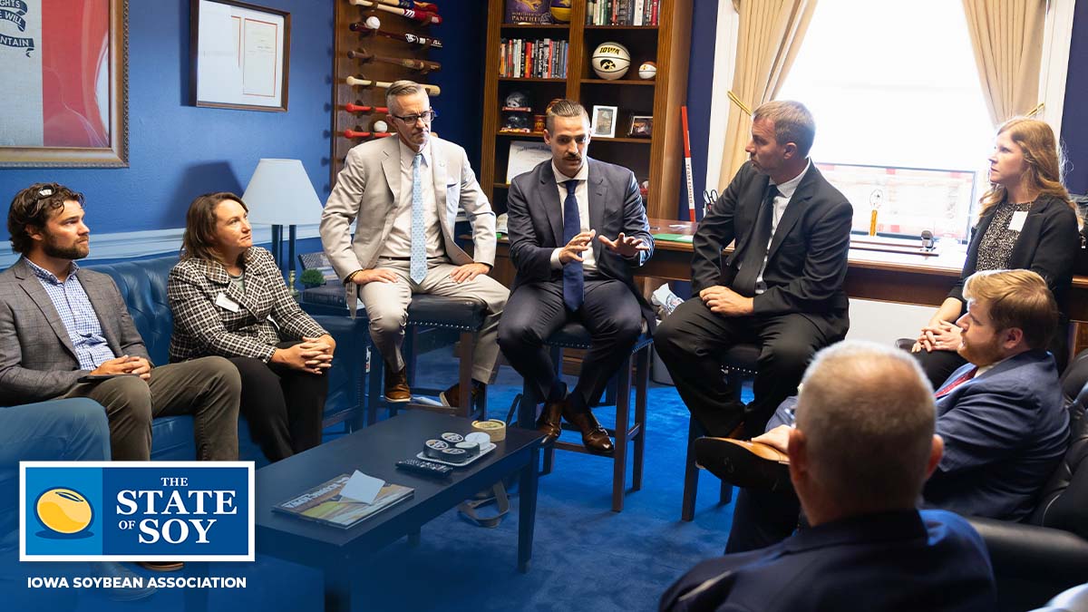 Iowa soybean farmers meeting with representatives in Washington D.C.