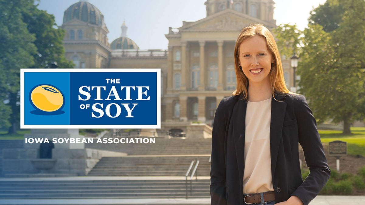 Megan Decker, Manager of Advocacy standing in front of 