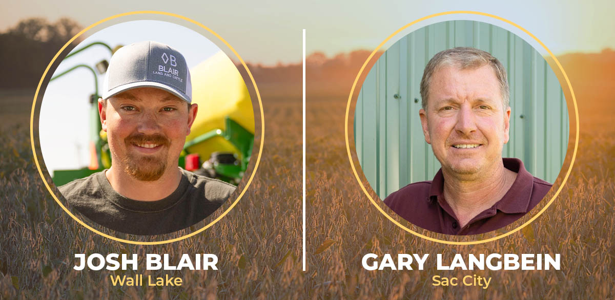 Josh Blair and Gary Langbein Two farmers running for district 4 in Iowa