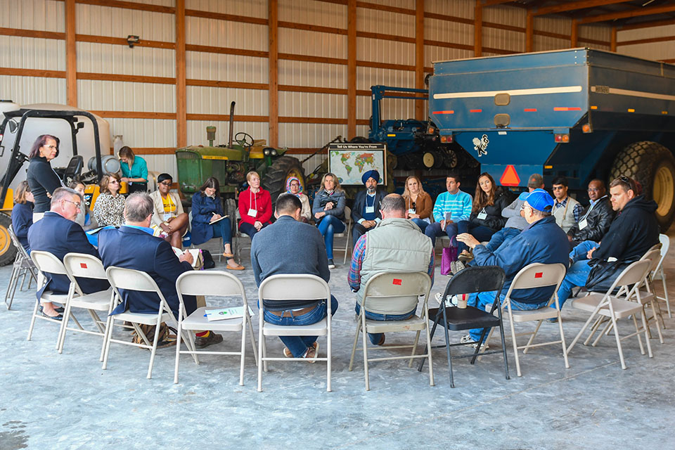 People from around the world learning about Iowa ag