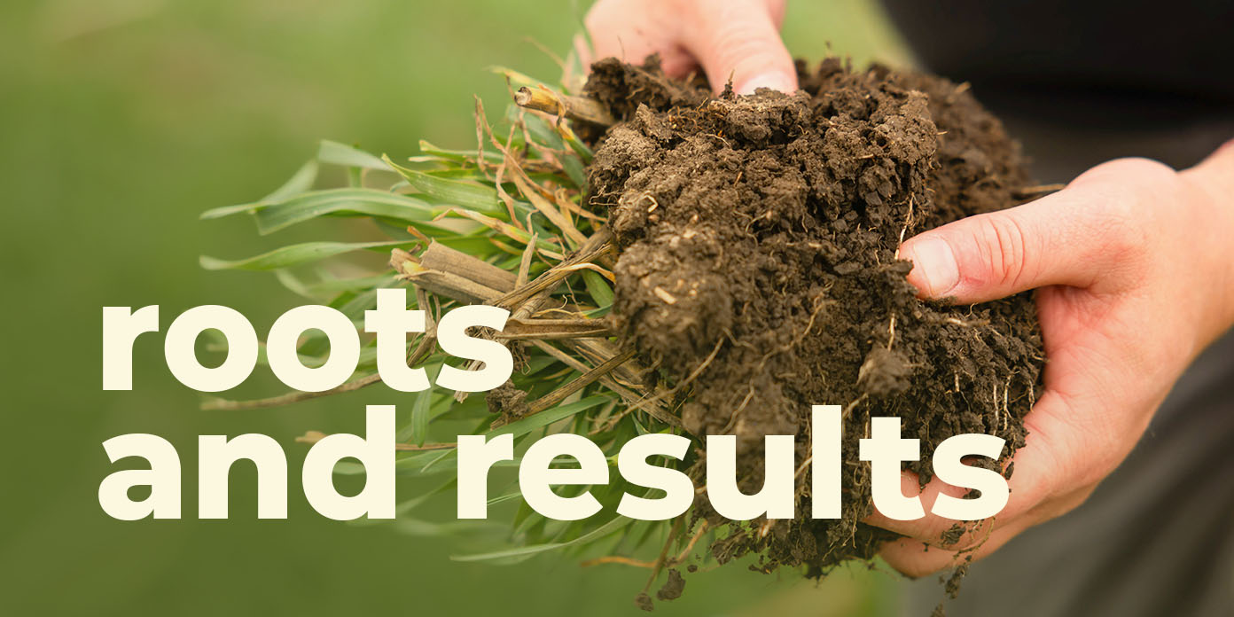 Hands holding dirt for promotion of field day