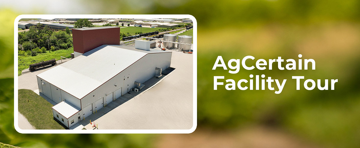 AgCertain Facility Tour graphic for AgCertain at Summer Soy Series