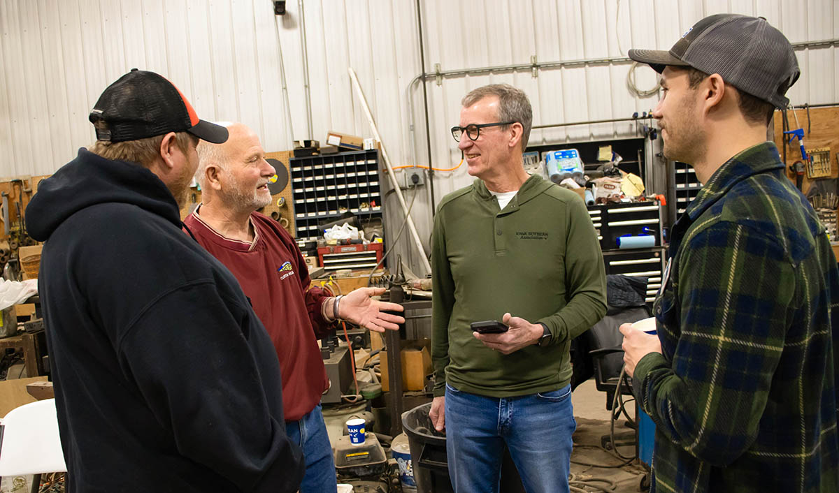 Farmers learning about conservation from each other