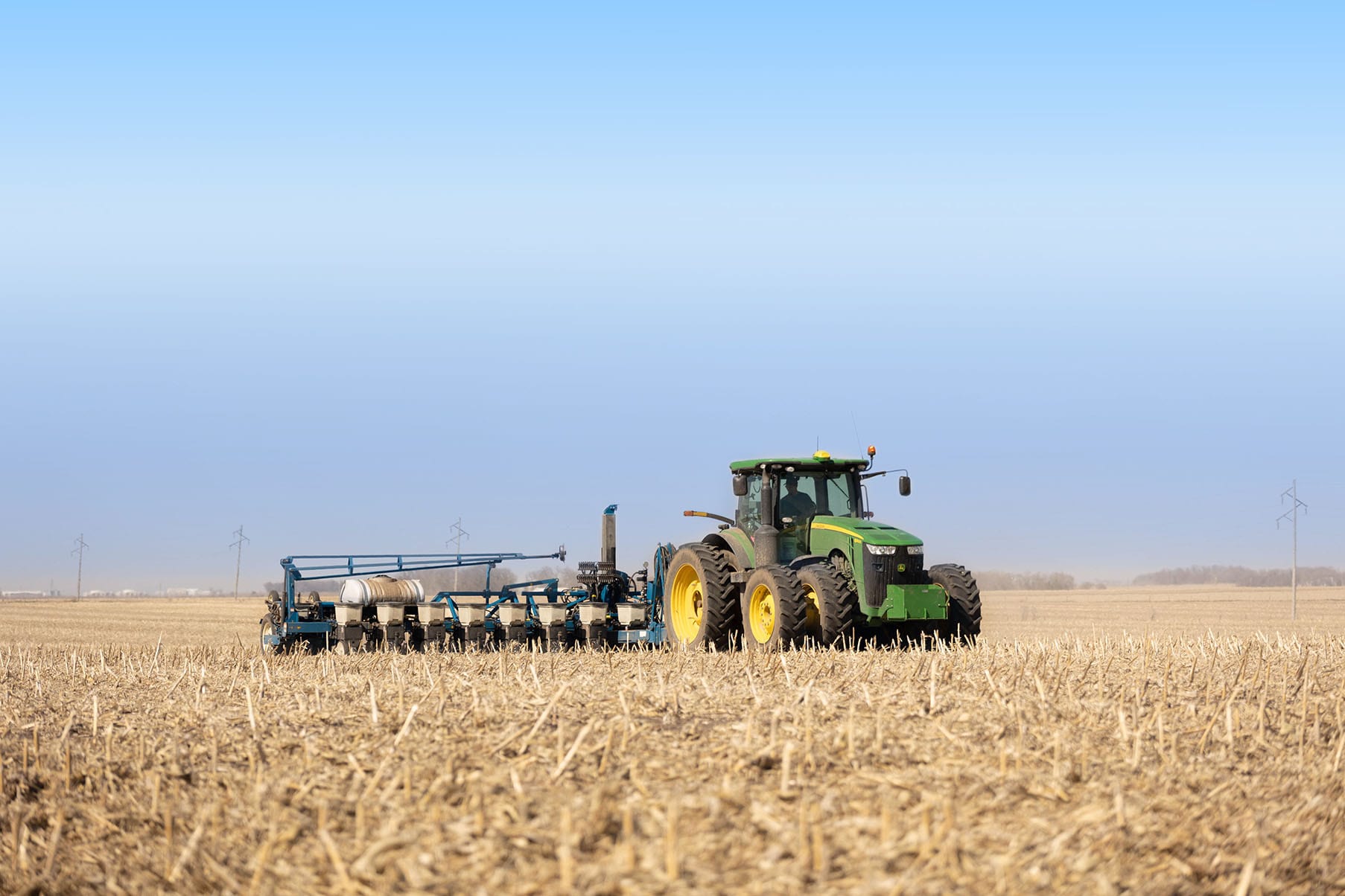 tractor in field