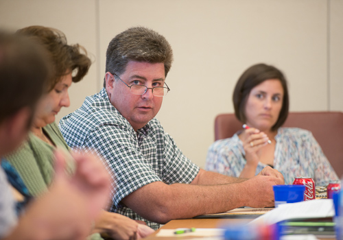 The ISA Experience class meets in the ISA office.