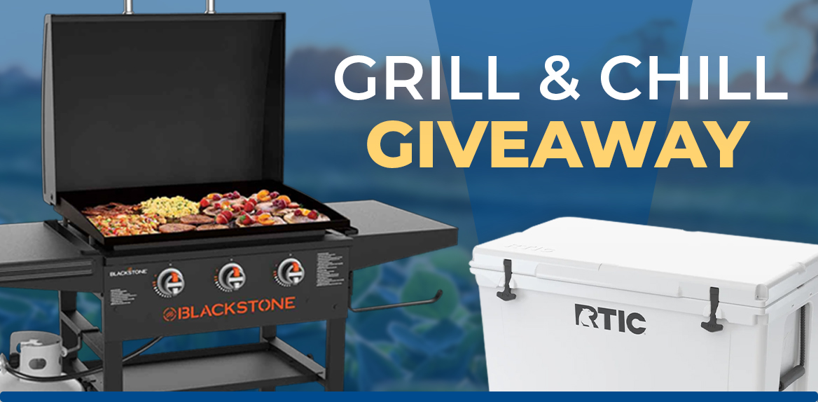 RTIC cooler and Blackstone Grill
